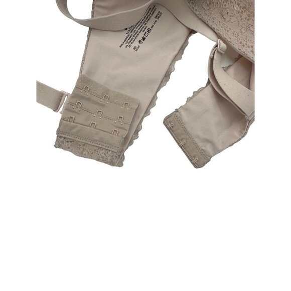 Maidenform One Fab‎ Fit T-Shirt Bra Beige Nude Lace Look Underwire 36D - Picture 5 of 7